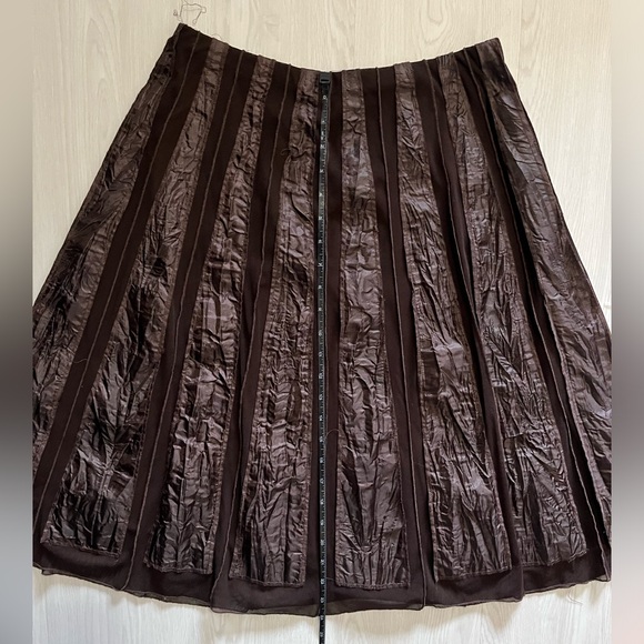 Vintage Danier Brown lined skirt - Picture 5 of 6
